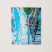 シャンプレーバーモント湖 ジグソーパズル (縦)