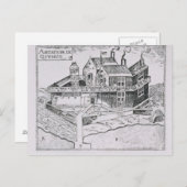 シャンプレーンのケベック市図 ポストカード (正面/裏面)