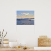 シャンプレーン湖にボート ポスター (キッチン)