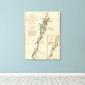 シャンプレーン湖の調査 キャンバスプリント (インサイチュ (ウッドフロア))