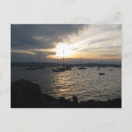 シャンプレーン湖アットサンセット ポストカード