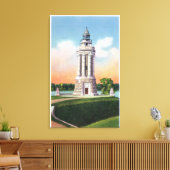 シャンプレーン記念碑の眺め キャンバスプリント (インサイチュ (リビング))