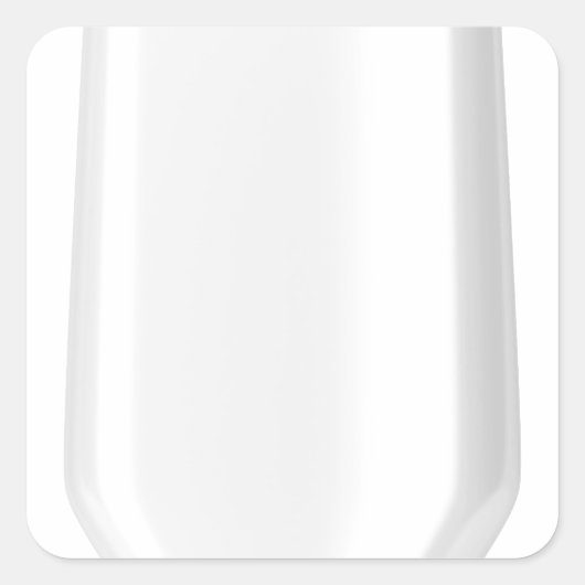 シャンプー用白色プラスチックボトル スクエアシール (正面)