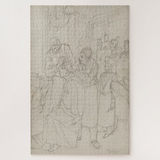 シャンプー・ダブサロン首相勉強byミュシャ ジグソーパズル (縦)