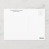 シャンベルリンミルカバーブリッジインバーモント ポストカード (裏面)