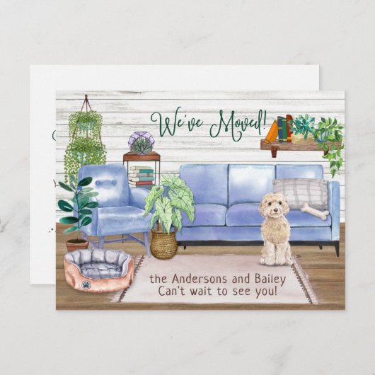 シャンペインコカプーコージーニューホームムービング 案内ポストカード (正面/裏面)