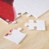 シャンペンのかかとの赤い小剣の靴の芸術 ジグソーパズル (側面)