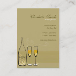 シャンペンのスタイリッシュな金快活で上品でモダンな上品 名刺