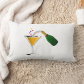 シャンペンのトースト ランバークッション (ブランケット)