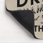 シャンペンのバーラップのマウスパッドを飲む時間 マウスパッド (コーナー)