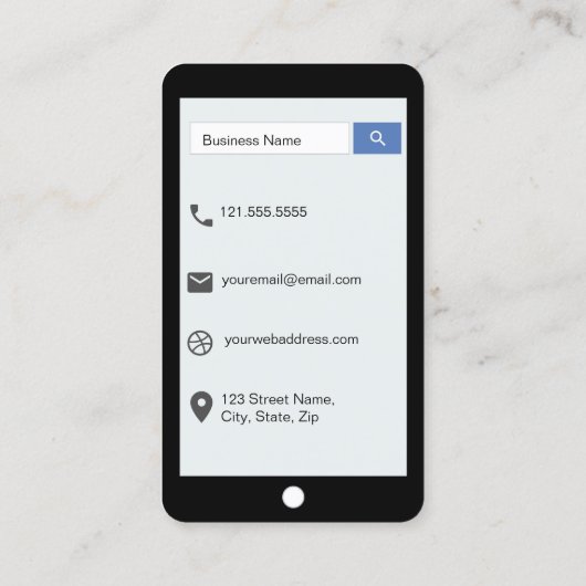 シャンペンのピンクの嘲笑の革iPhoneのスタイル 名刺 (裏面)