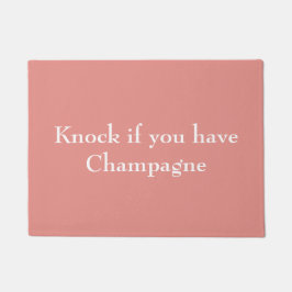 シャンペンのピンクを有したらたたいて下さい ドアマット