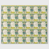 シャンペンのフランスのヴィンテージの地図 ラッピングペーパー (フラット)