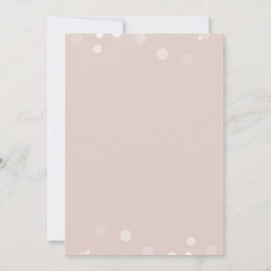 シャンペンのブランチ及び快活なブライダルシャワーの招待状 招待状 (裏面)