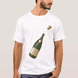 シャンペンのボトル Tシャツ