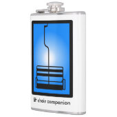 シャンペンの地平線によって椅子の友達のフラスコを持ち上げて下さい フラスク (左)