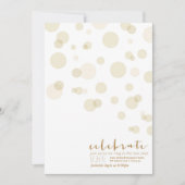 シャンペンの泡-大晦日のパーティの招待状 招待状 (正面)