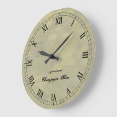 シャンペンの空のローマ数字Wallclock ラージ壁時計 (傾斜)