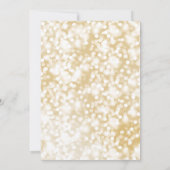 シャンペンの金ゴールドの保存日付 セーブザデート (裏面)