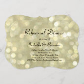 シャンペンは招待状リハーサルの夕食の泡立ちます 招待状 (正面/裏面)