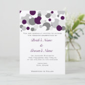 シャンペンは紫色か銀泡立ちます 招待状 (スタンド正面)