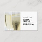 シャンペングラス | ケータリング宴会 名刺 (裏面)