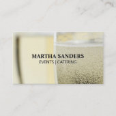 シャンペングラス | ケータリング宴会 名刺 (正面)