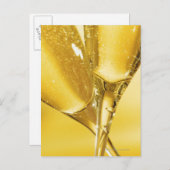 シャンペングラス ポストカード (正面/裏面)