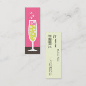 シャンペンフルート スキニー名刺 (正面/裏面)