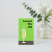 シャンペンフルート 名刺 (スタンド正面)