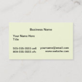 シャンペンフルート 名刺 (裏面)