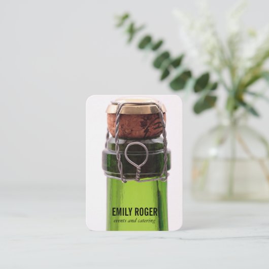 シャンペンボトル 名刺 (スタンド正面)