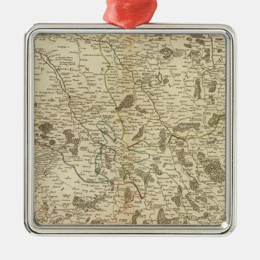 シャンペン、フランス メタルオーナメント (正面)