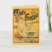 "シャンペン!" 挨拶状 カード (正面)