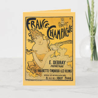 "シャンペン!" 挨拶状 カード