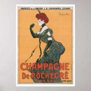 シャンペンDe Rochegre Vintageの飲み物の広告の芸術 ポスター