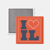 シャンペーンアーバナ(IL)サッカーウォッチパーティー冷蔵庫 マグネット (正面/裏面)