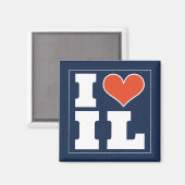 シャンペーンアーバナ(IL)サッカーウォッチパーティー冷蔵庫 マグネット (正面/裏面)