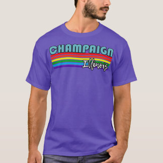 シャンペーンイリノイプライドシャンペーンLGBTギフトLGBT Tシャツ