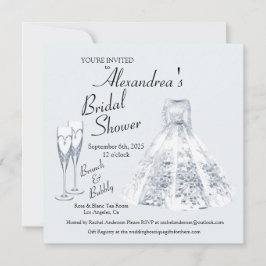 シャンペーンブランチ&バブリーブライダルシャワー 招待状