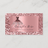 シャンペーン結婚金ゴールドイベントプランナースタイリストバラ 予約カード (正面)