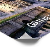 シャンボルド城 ロワール フランス 水彩 城 ポスター (角)