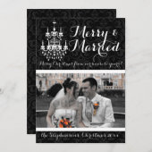 シャンメリーデリア結婚したホリデーフォト シーズンカード (正面/裏面)