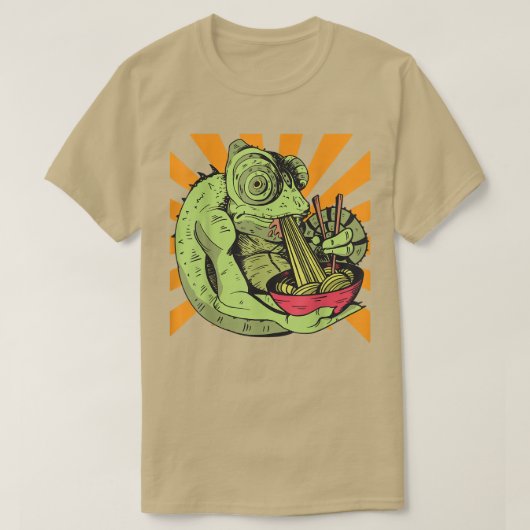 シャンレオンラーメン Tシャツ (デザイン正面)