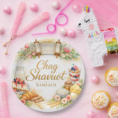 シャヴオットおめでとう 水彩デザイン ペーパープレート (パーティー)