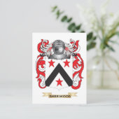 シャーウッドコートオブアームズ(家紋) ポストカード (スタンド正面)