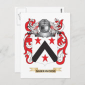 シャーウッドコートオブアームズ(家紋) ポストカード (正面/裏面)