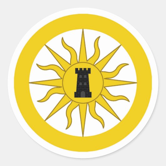 シャーオブソルヘブンポスペースバッジ ラウンドシール (正面)