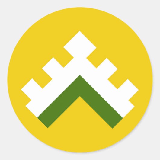 シャーオブハートウッドポピュレースバッジ ラウンドシール (正面)