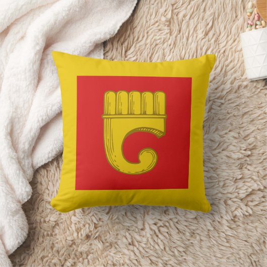 シャーオブホーンウッドポスペースバッジ装飾用クッション クッション (ブランケット)